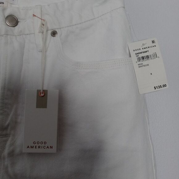 Good American distressed white jeans size 0/25 - Picture 4 of 7